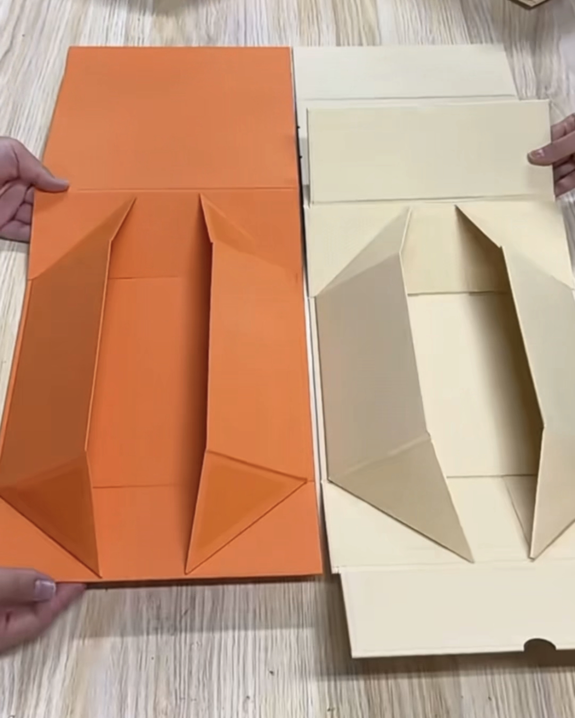 Boîte-cadeau pliante recyclable sans aspiration magnétique, moulée en 10 secondes