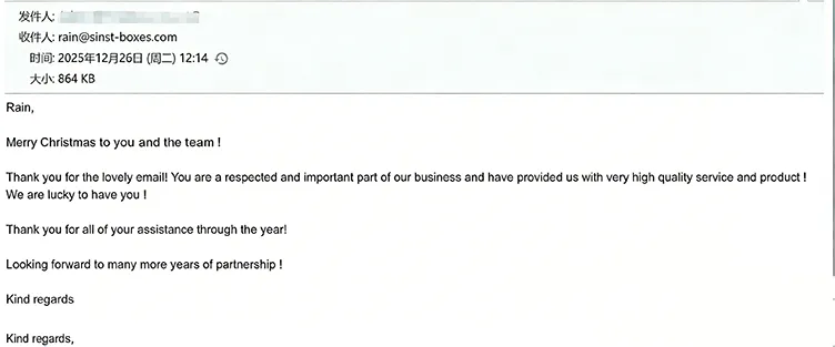 Éloges des clients : notre emballage et notre service ont satisfait nos partenaires de longue date