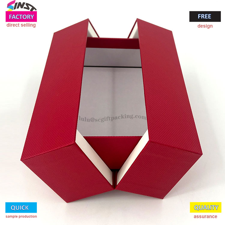 Boîte cadeau créative à double porte à double porte rouge