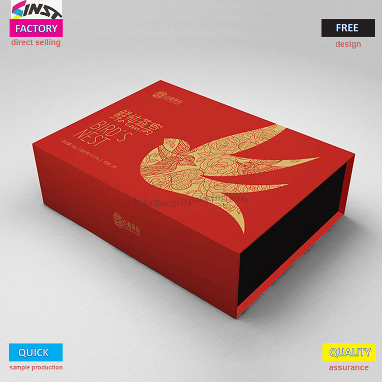 Boîte cadeau de couverture de flip de nid d'oiseau de santé
