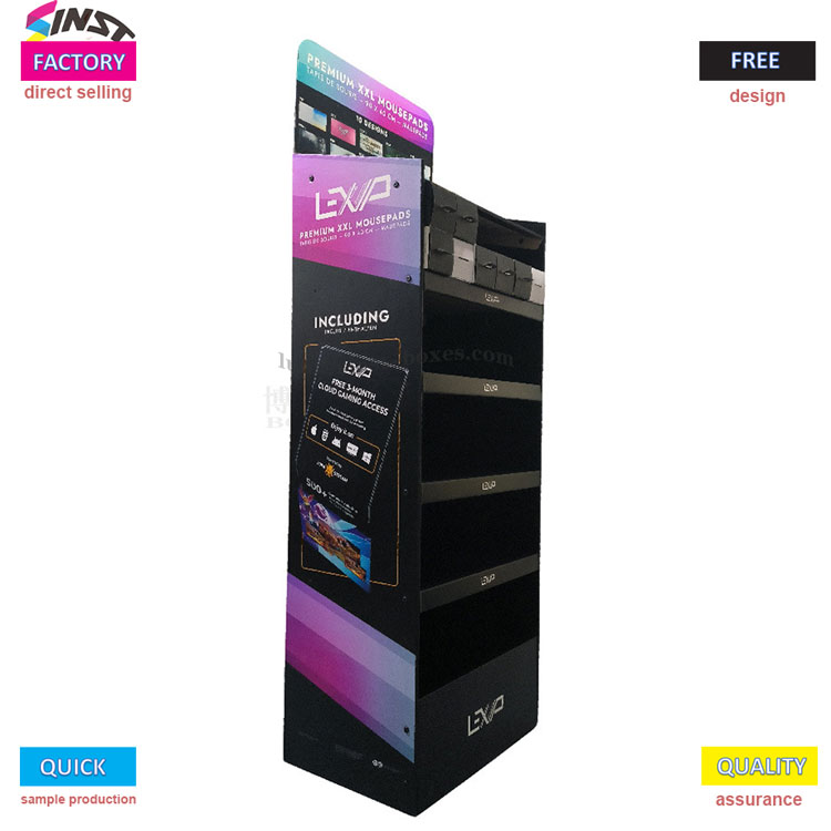 Mouse pad display rack