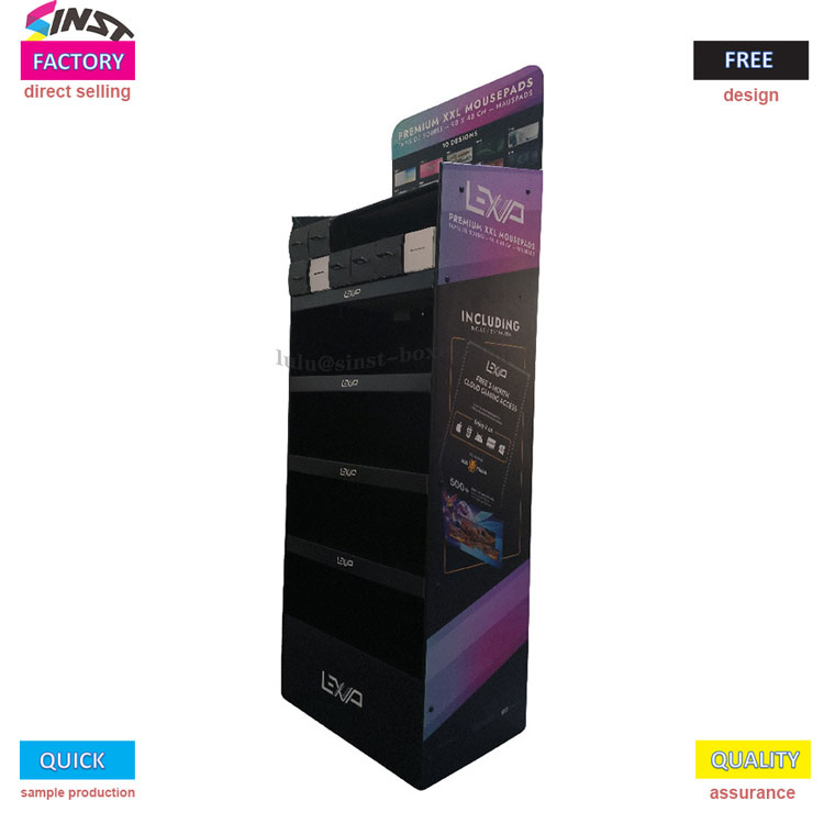 Mouse pad display rack