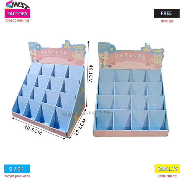 boîte d'affichage de papeterie